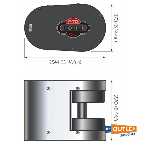 Quick PTG350 12V Elektrowinde 150W - 260 KG