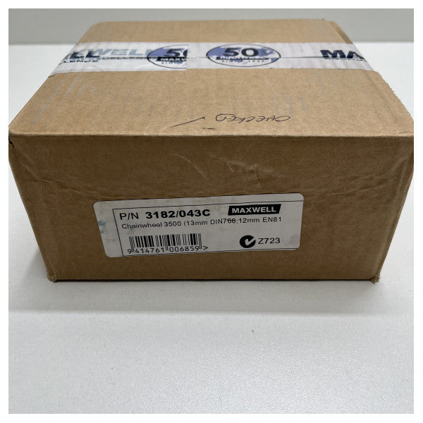 Maxwell ステンレススチール DIN766 13 mm チェーンホイール 3500 - 3182/043