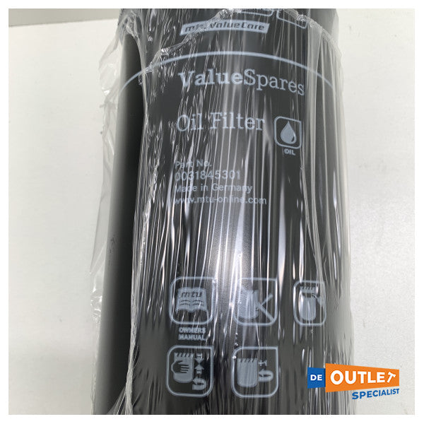 Оригінальний масляний фільтр MTU, що закручується, чорний - 0031845301