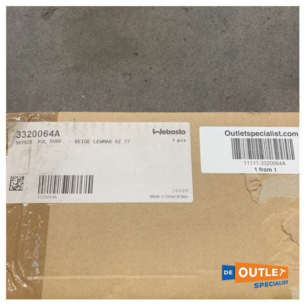 Webasto Lewmar koko 77 beige skyscreen - 3320064A - 3320064A