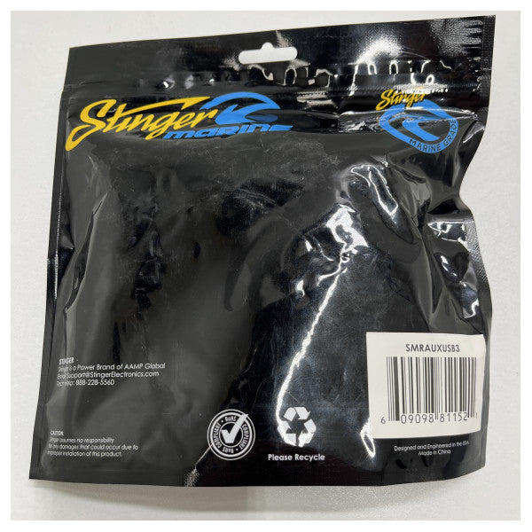 ستينجر مارين SMRAUXUSB3 Marine SMRAUXUSB3 Marine Audio 3.5 ملم إلى RCA/USB