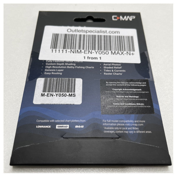 C-MAP Central and North Europe Sea Map-EN-Y050 Max-N+