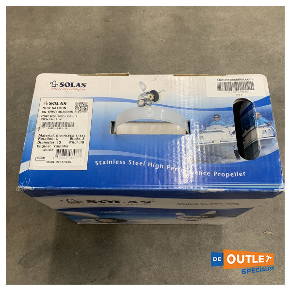 Гребний гвинт Solas YD3X 13 x 19 LN з нержавіючої сталі - 3432-130-19