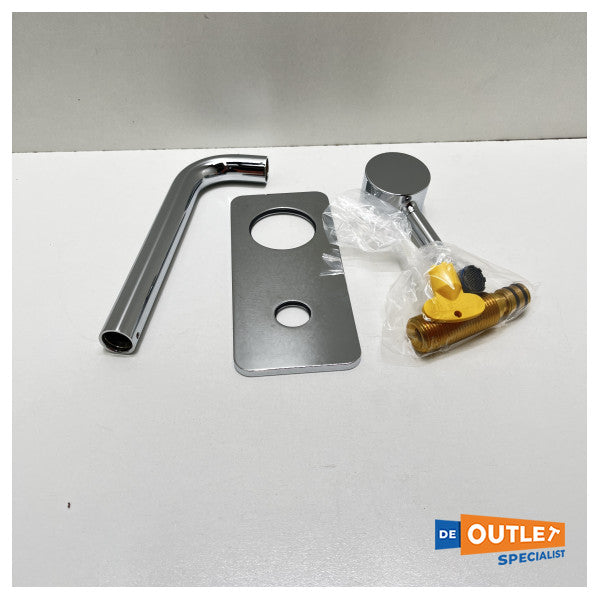 Смесител за стена от неръждаема стомана Zucchetti - ZP6032