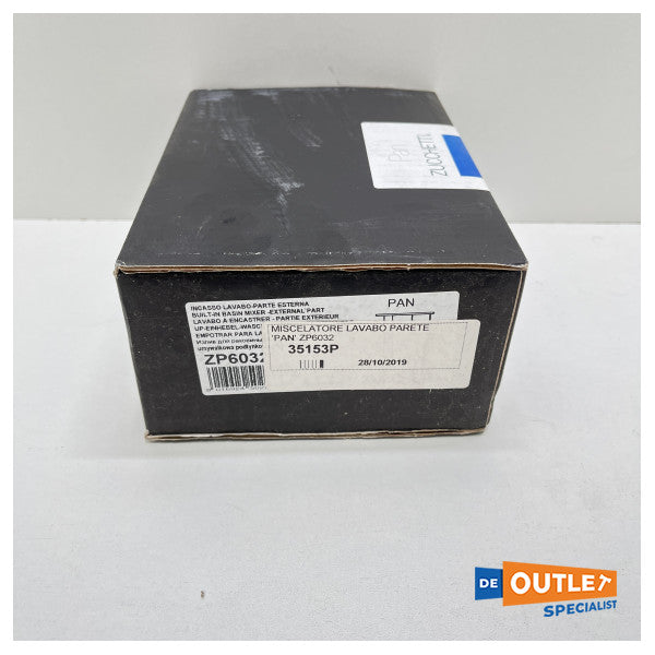 Смесител за стена от неръждаема стомана Zucchetti - ZP6032