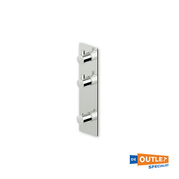 Zucchetti ZT28660 termostatisk brusearmatur i rustfrit stål