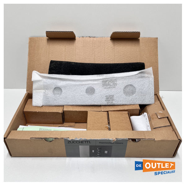 Zucchetti ZT28660 termostatisk brusearmatur i rustfrit stål