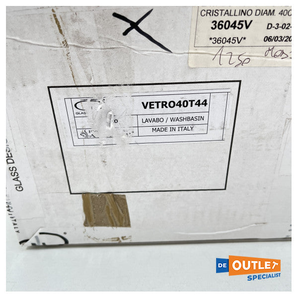 Glass Design Ø 40 cm pesuallas lasi pronssi