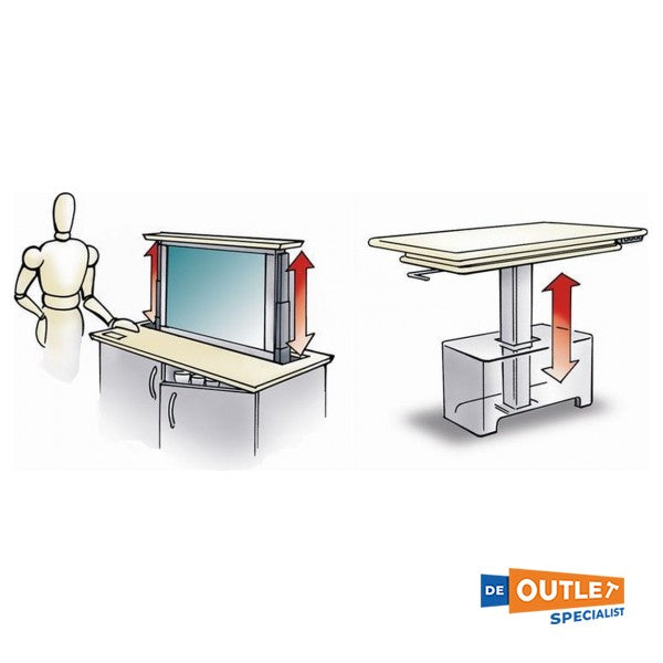 Linak BL1H електрична регульована підйомна колона / ніжка столу 12В 350 - 750 мм