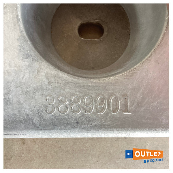 Anódodo de tranacciones de aluminio Volvo Penta - 3889901