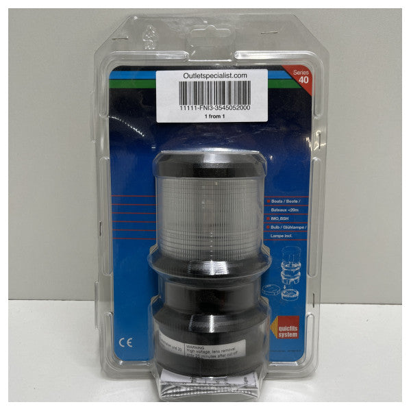 Aqua Signal Series 40 um -Sending Top Light | Ankerhellschwarz 12/24 V - 3545052000