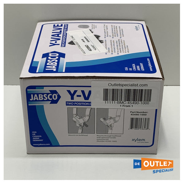 Jabsco Y-Valve-3-Way Valve Plastic-45490-1000