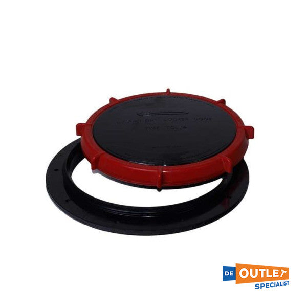 Kitovi plastični inspekcijski poklopac 180 mm crno - LD4000