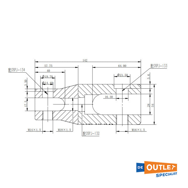 Osculati Maxi čelik Maxi Swivel 12-14 mm - 01.740.12