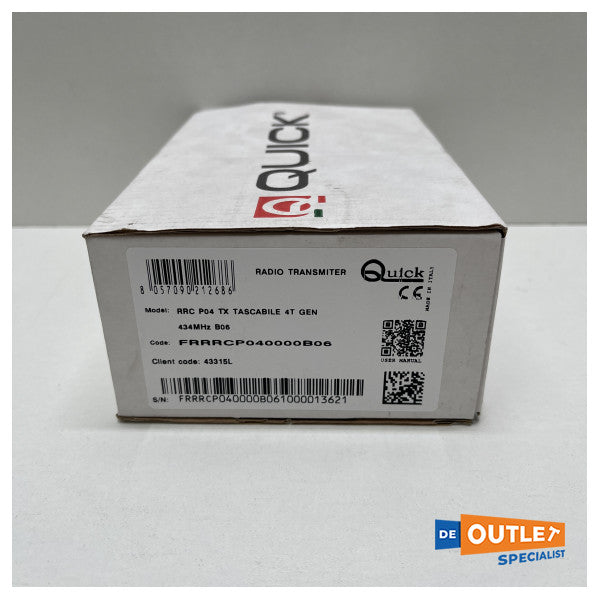 4-kanałowy pilot zdalnego sterowania Quick RRC P04 - FRRRCP040000B06