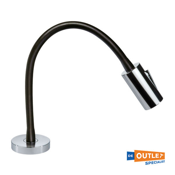 クイックオードリーLED読書灯 クローム|ブラック 12/24V - FAMP1181TVCFA02