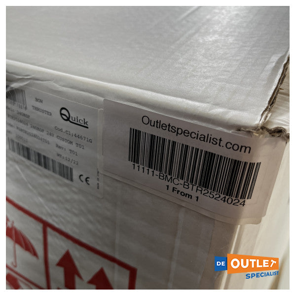 Quick BTR250 250 mm | 240 KGF | 24V geri çekilebilir baş pervane - BTR2524024