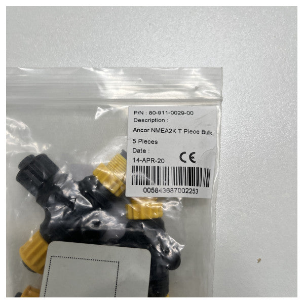 アンカー NMEA2000 バックボーン T ピース 5 ユニット - 80-911-0029-00