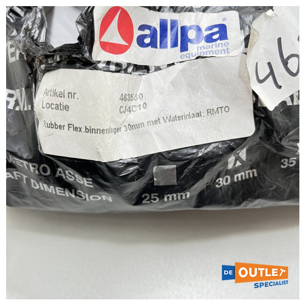 Лагер на вала на витлото с водно смазване Allpa 30 mm - уплътнение