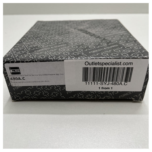 Набір дверних ручок Foresti Suardi з латуні з нержавіючої сталі квадратний - 480A.C