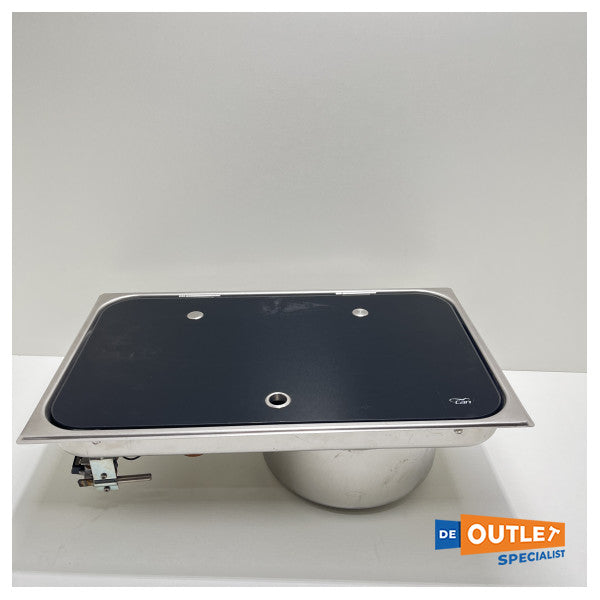 CAN SRL indbygget gaskomfur med glasvask - 048651