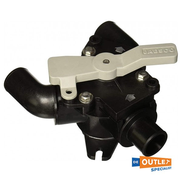 Jabsco Y-ventil av plast svart 38 mm - 4549-1000