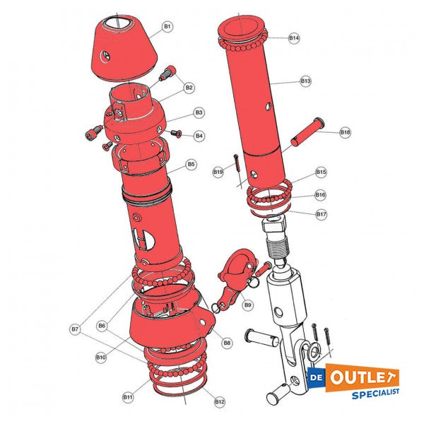 سيلدن فورليكس 400S Selden Furlex 400S دوار سفلي 12 مم - 539-151-02