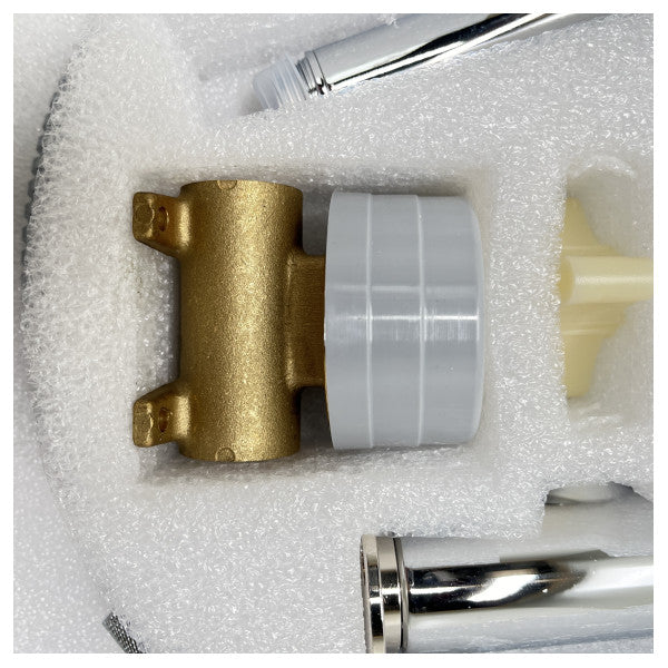 Kit de chuveiro de mão cromado Bossini Progressive - E37005B00030015