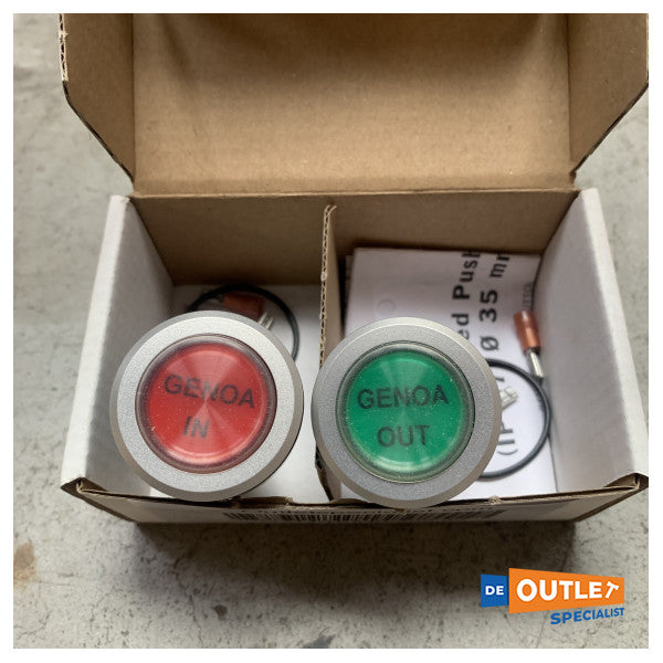 Botões de controlo do kit de botões de pressão Selden Genoa - 540-459-06