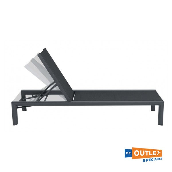 Garden Impressions Salsa aluminium verstelbaar ligbed antraciet