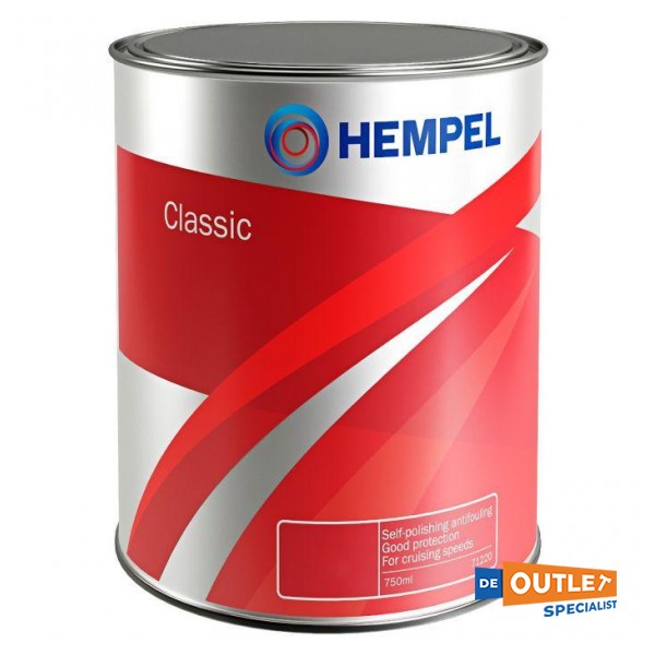 Hempel Classic Antifouling röd 0,75L - Polyester, trä, laminerat trä och stål