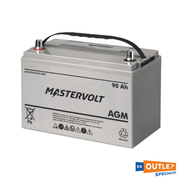 بطارية Mastervolt AGM لا تحتاج إلى صيانة 12 فولت - 90 أمبير - 62000900