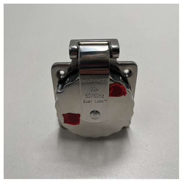 Marinco 32 amperes de tomada de corrente de terra em aço inoxidável - 6371EL-BX.NW