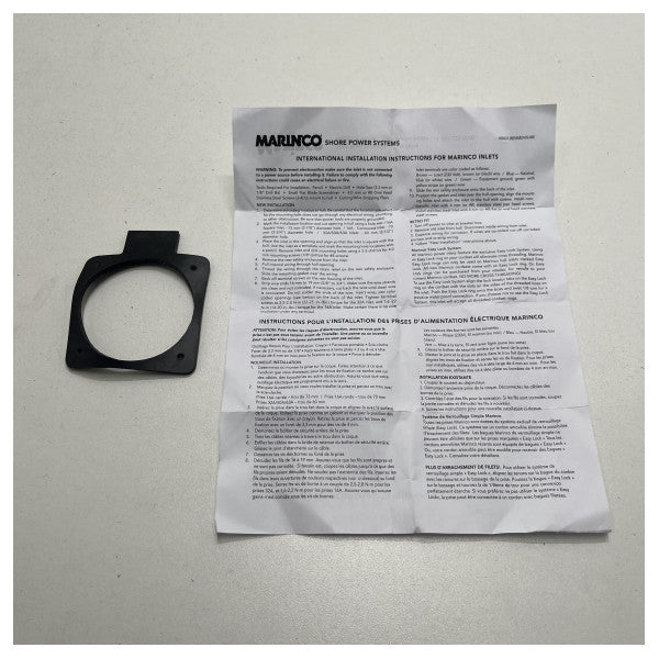 Marinco 32 amperes de tomada de corrente de terra em aço inoxidável - 6371EL-BX.NW