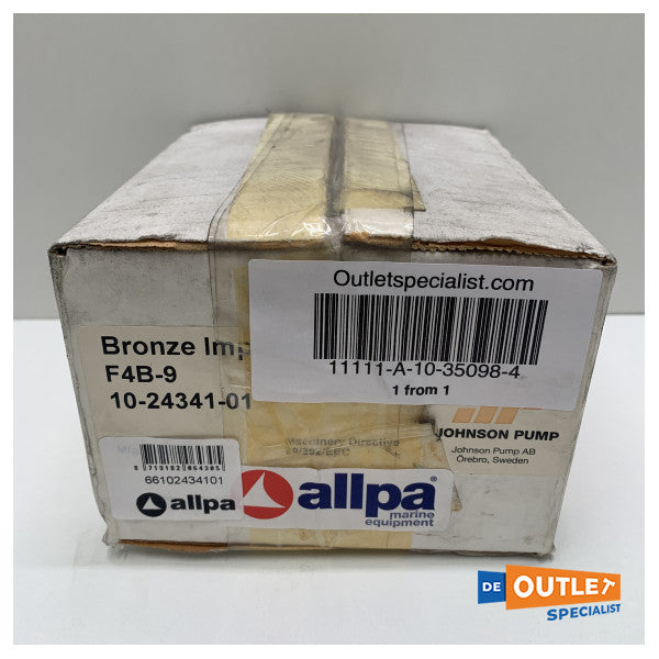 Johnson SPX Flow F4B-9 kylvattenpump med bronshjul flänsmonterad