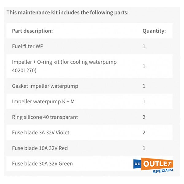 Whisper Power SC3.5 A -KIT Manutenzjoni Kit - 40201260