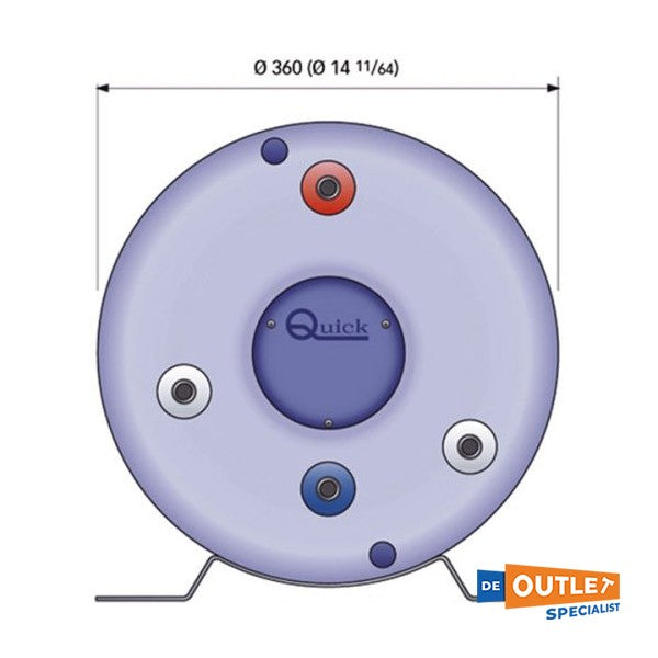 Quick B3 40L Bojler Elettriku 800W 360 x 620 mm