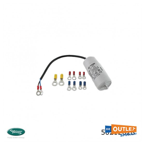 Кондензатор Whisper Power 20uF 475V комплект кабели 250 mm