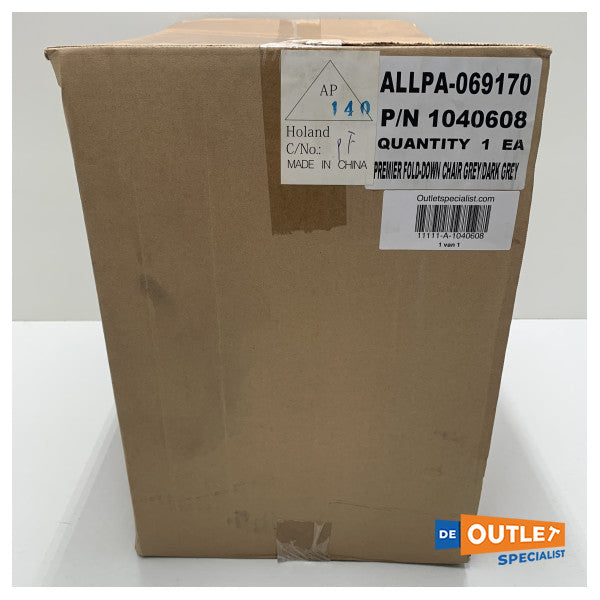 كرسي توجيه قارب قابل للطي من سبرينغفيلد رمادي اللون - 1040608