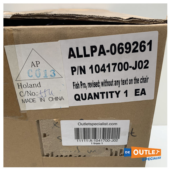 Banco de piloto dobrável Springfield Fish Pro - cadeira antracite - 1041700-J02