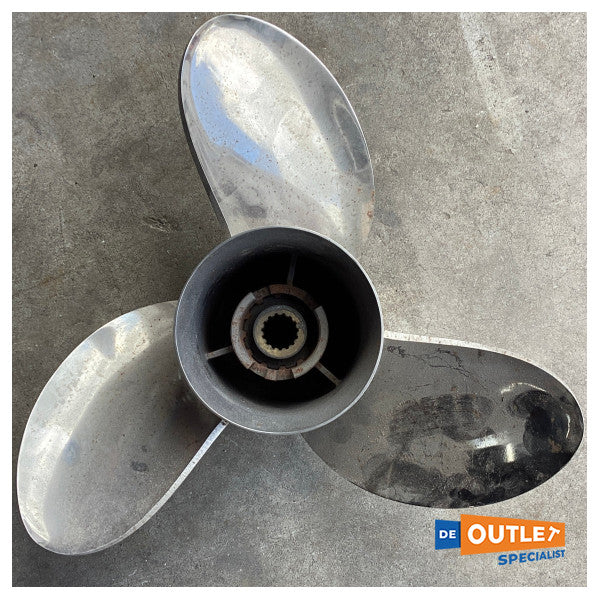 Yamaha 3x15-1/4 x 19-T Hélice de acero inoxidable-6CE-45970-20-00