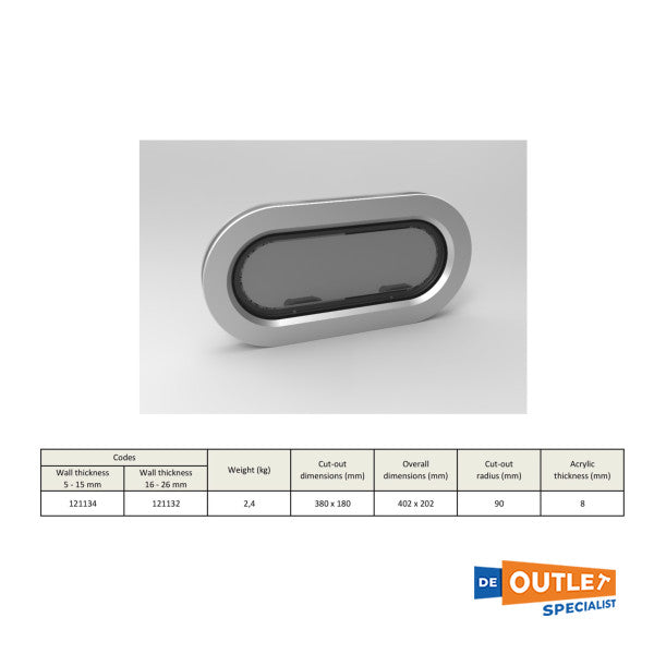 فتحة كريستال 33.13 من جويوت كريستال 380 × 180 مم - 73105279