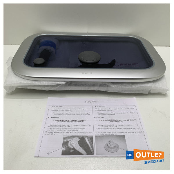 Aluminiowy luk pokładowy Goiot Opal 20 347 x 202 mm - 73115503