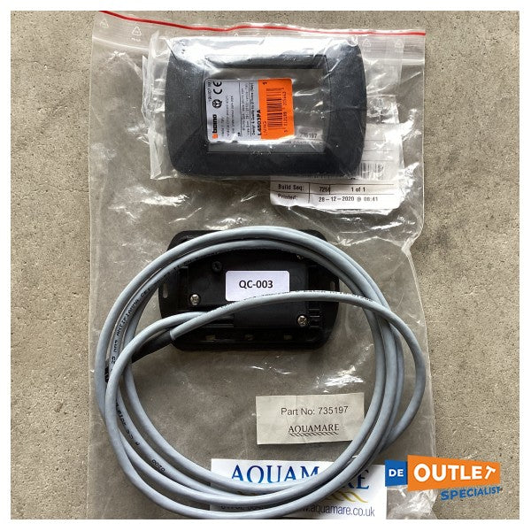 Planus Slim tuvalet kontrol paneli siyah 24V - QC-003