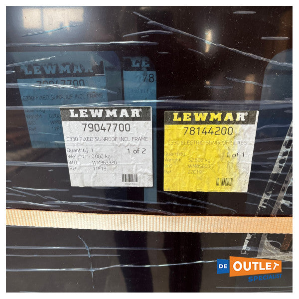 Lewmar Glass Fixed Sunroof with Frame 234 x 123 cm - 79047700