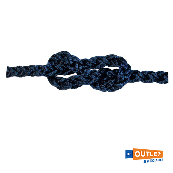 Rulle Square line polyester fortøjningsline 14 mm blå 200 meter - 0813814