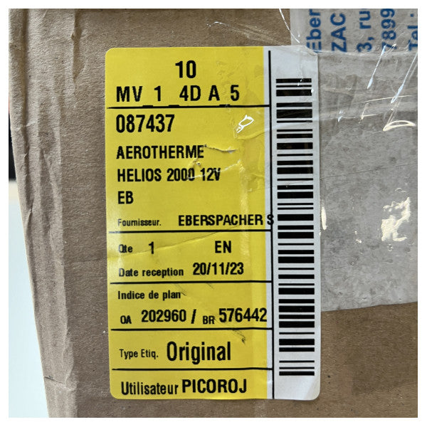 Eberspacher Aerotherme Helios 2000 12V värmeväxlare - FA0282104100