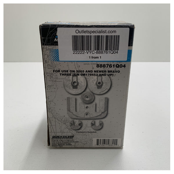 QuickSilver 888761Q04 Anodni komplet za Mercruiser Bravo III