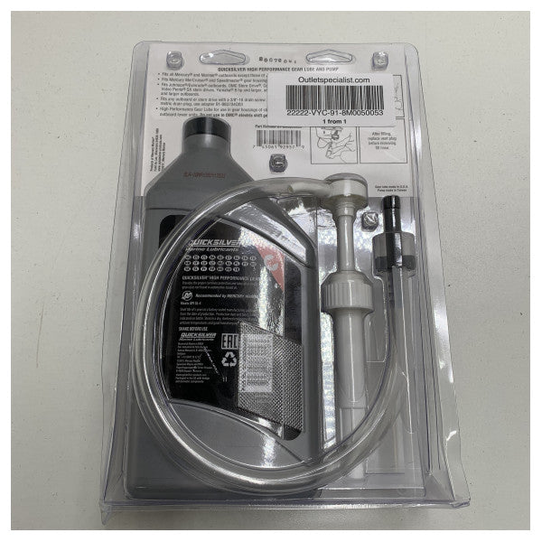 Mercury Quicksilver Hochleistungsgetreues Getriebeöl mit Pumpe - 91-8m0050053