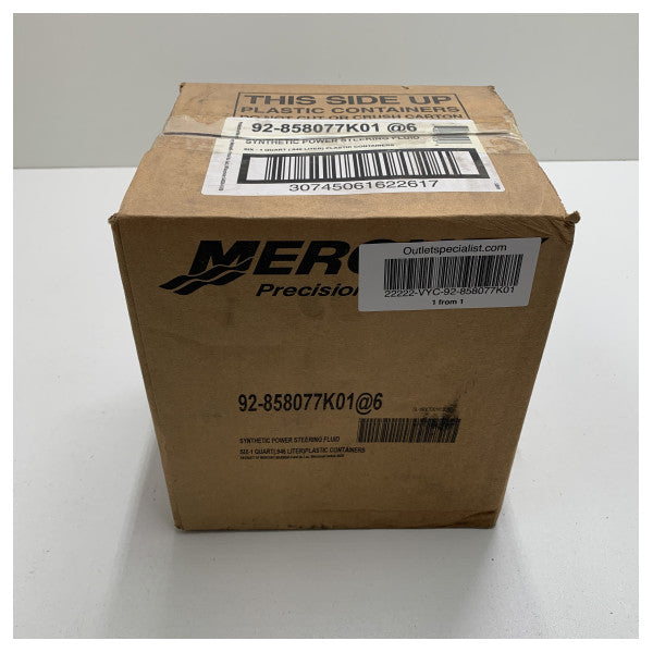 6x Mercury ohjaustehostinneste OW-30 synteettinen - 858077K01